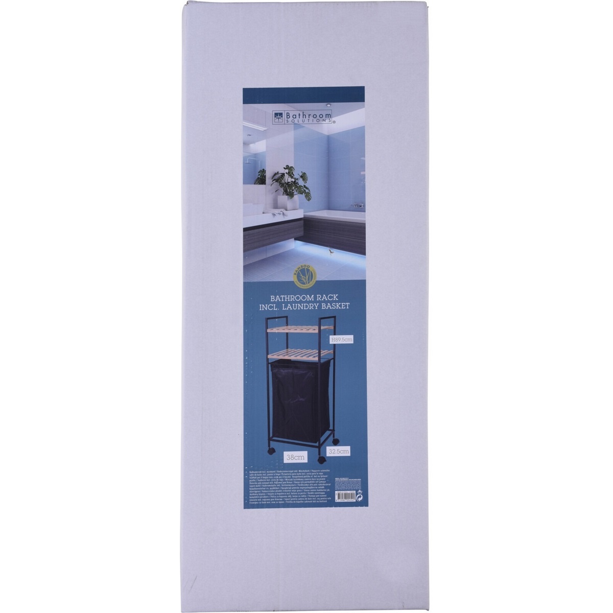 Tromso fürdőszoba polc, 2 polc, 38 x 89,5x 32,5 cm termék 2. képe