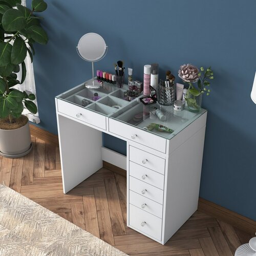 Schminktisch Aurora White