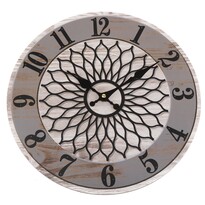 Настінний годинник Mandala 34 см, сірий