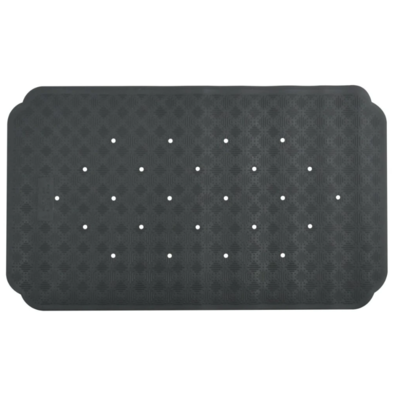 Spirella Anti-Rutsch-Badewannenmatte RUBY, dunkelgrau, 70 x 40 cm