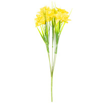 Букет штучних нарцисів з 15 квіток, жовтий, 32 см