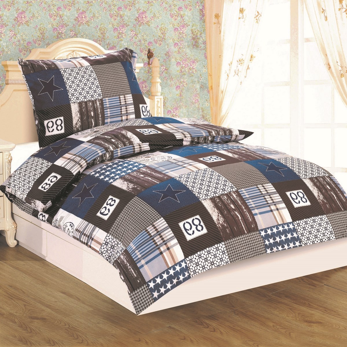 JAHU Obliečky Dallas Route 68 mikrosatén, 140 x 200 cm, 70 x 90 cm