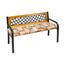 Bellatex Șezlong pentru bancă, neted, cafea, 40 x 150 cm