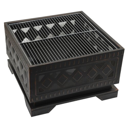 Șemineu cu capac pătrat Cattara 13009, 63,5 x 63,5x 62 cm