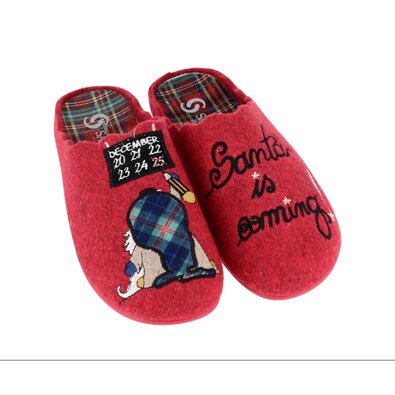 Scholl Pantofle Sabatini Feltro červená, vel. 37