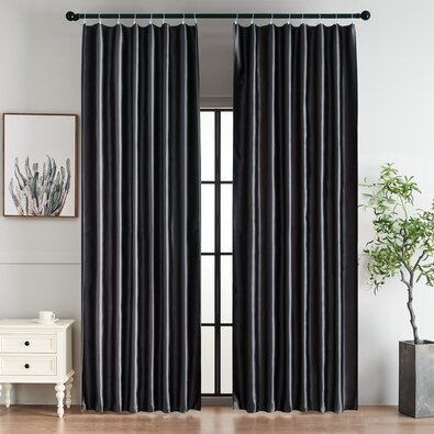 4Home Verdunkelungsvorhang mit Ringen Cairo Grau, 150 x 250 cm