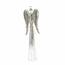 Decorație metalică LED de Crăciun Angel with starargintiu, 23 x 70 cm