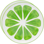 Altom Sada keramických talířů Tropicana limetka 20 cm, 2 ks