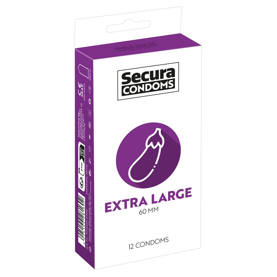 Levně Kondomy Secura Extra Large, 12 ks