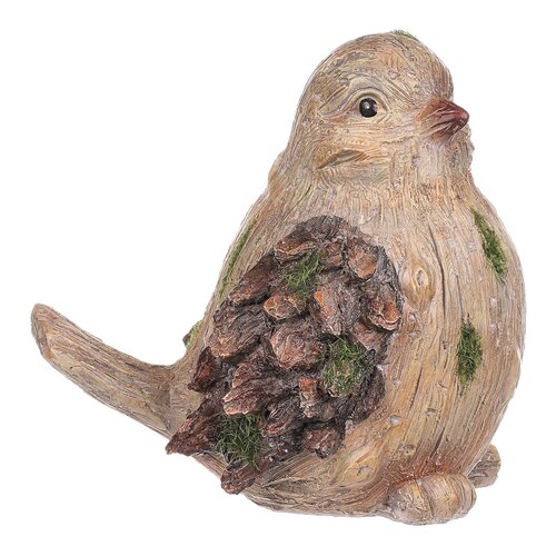 Polyresin ptáček Glery, 13 x 17 x 15,5 cm