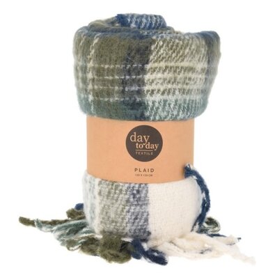 Rjava-modra odeja, 125 x 150 cm