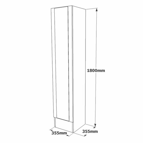 Zrkadlová skriňa Mea Atlantic Pine