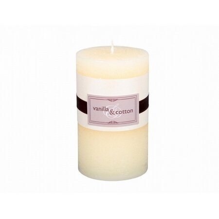 Dekorativní svíčka Elegance vanilka a bavlna, 12 cm