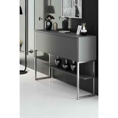 Komoda Luxe Anthracite and Silver