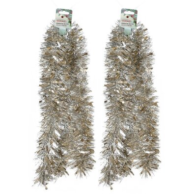 Bogata božična veriga Champagne, 2 m, SET 2 kosov