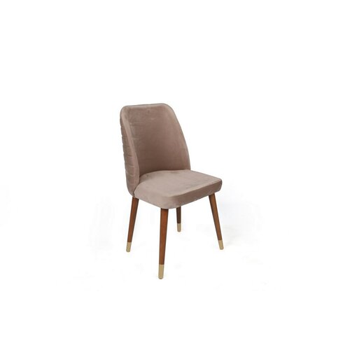 Súprava jedálenských stoličiek Hugo Beige and Walnut, 2 ks