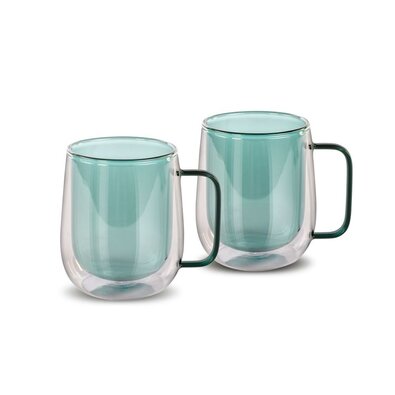 Lamart LT9124 Set din 2 piese de pahare Tea Vaso,250 ml, verde