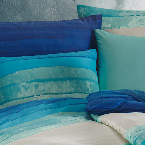 4Home Satin-Bettwäsche Blues, 140 x 200 cm, 70 x 90 cm