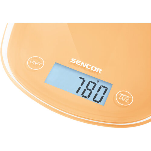 Sencor SKS 33OR kuchyňská váha, oranžová