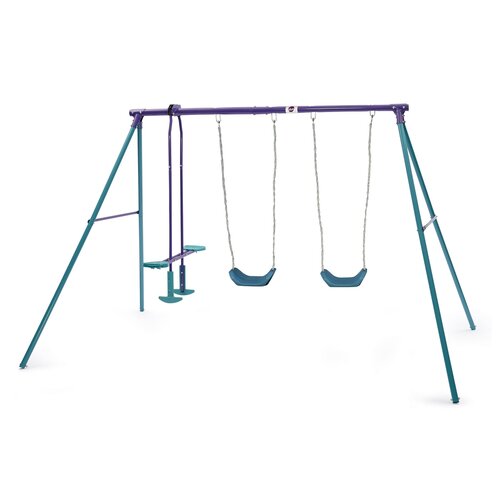 Plum Set de trei leagăne cu construcție metalică ,268 x 178 x 183 cm
