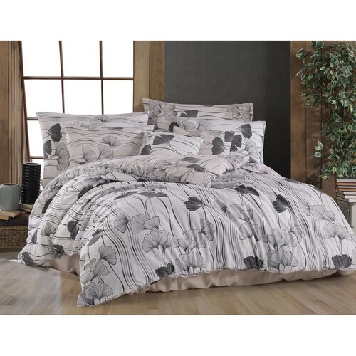 BedTex Bavlnené obliečky Ginko biela, 140 x 200 cm, 70 x 90 cm