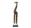 Drevorezba žirafa, 80 cm, hnedá, 80 cm