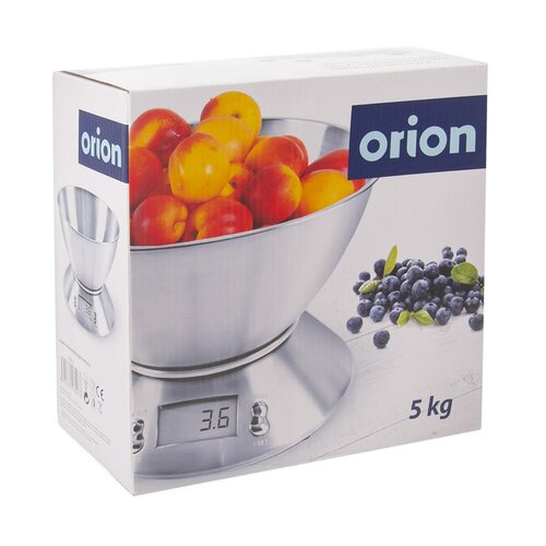 Orion Digitálna kuchynská váha nerez, 5 kg