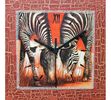 Nástěnné hodiny Zebry na safari