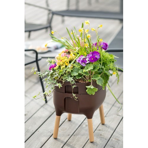 Plastia Низька ємність для вирощування Urbalive, коричневий