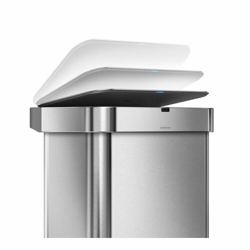 Simplehuman Brezdotični koš z glasovnimupravljanjem Single 58 l, nerjaveče jeklo