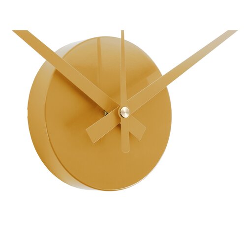Karlsson  6001YE designové samolepicí hodiny žlutá, pr. 40 cm