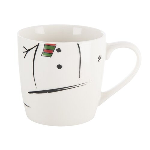 Orion Porcelanowy kubek z miseczką Bałwanek, 0,35l
