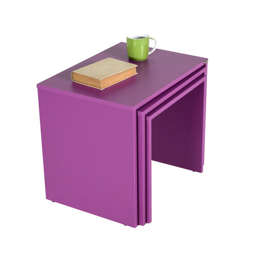 Odkladací stolík SHP Purple, 3 ks