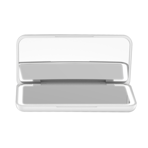 Concept KZ2010 oglindă cosmetică de buzunar cuiluminare LED, albă