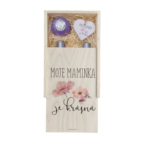 Bohemia Gifts Drewniane pudełko kosmetyczne - Mojamama