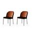 Set de scaune de sufragerie Dore Tile Red andBlack, 2 buc.
