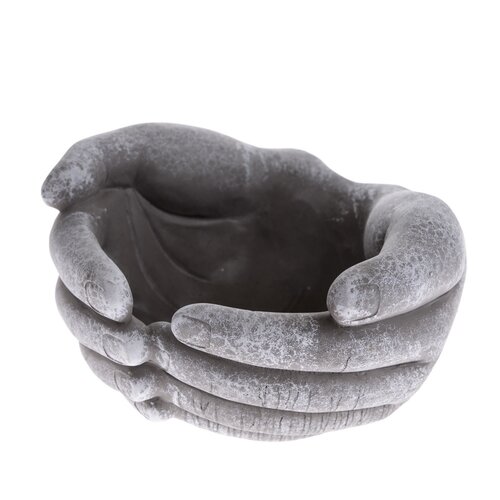 Dekoracja pogrzebowa Doniczka betonowa Ręce, 20 x 11,5 x 20 cm