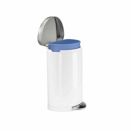 Simplehuman Polkrožni koš z pedalom 10 l, bela