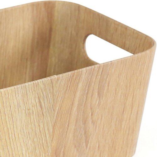 Set de 2 coșuri de depozitare Kitchisimo 26 × 18 × 11 cm, natur