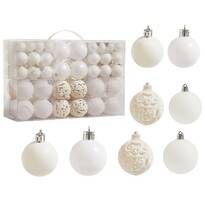 Set ornamente de Crăciun 4Home Noel, 100 buc., alb