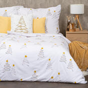 4Home Božično bombažno posteljnino Christmas tree,140 x 220 cm, 70 x 90 cm