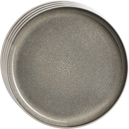 Mäser Dessertteller-Set Lunaria Brown 20 cm, 4 Stück