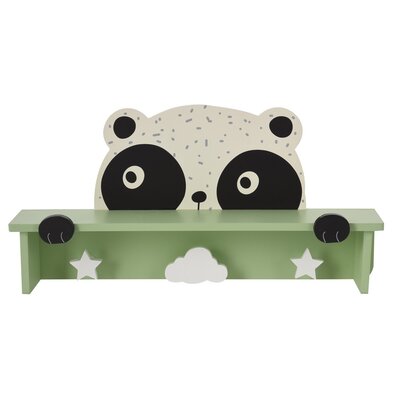 Дерев'яний вішак з полицею Hatu, панда