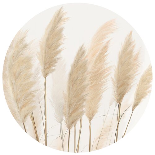Okrągła fototapeta Pampas 125 x 125 cm, 2 części