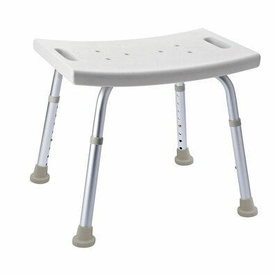SAPHO A00601101 Taburet pentru handicapați,înălțime reglabilă, alb