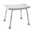 SAPHO A00601101 Scaun pentru persoane cu handicap,înălțime reglabilă, alb