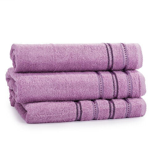 Dárkový set ručníků Nicola fialová, sada 3 ks