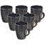 Set căni ceramice Orion Alfa 0,4 l, negru,6 buc.