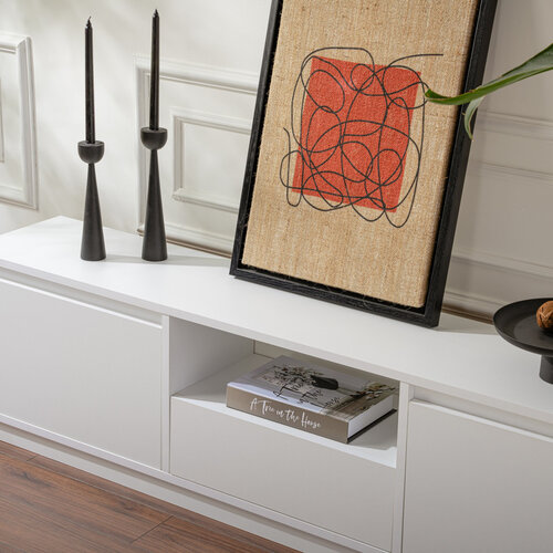Televizní stolek Vanguard Natural White