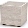 Doniczka MADERA SQUARE ECO WOOD 28,8 cm, biały